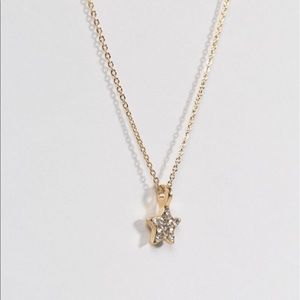 NWT ASOS Johnny Loves Rosie Faux Diamond Star Necklace